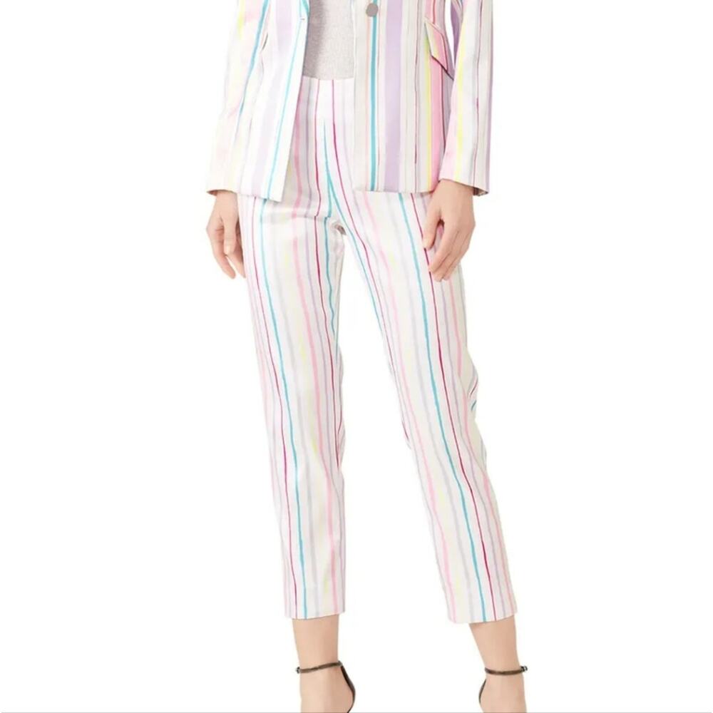 Badgley Mischka Pastel Striped Pants